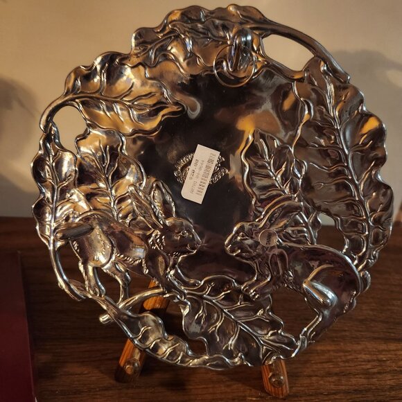 Arthur Court Designs Bunny Aluminum Trivet Year 2000 Decorative & Functional Lea - Picture 3 of 6